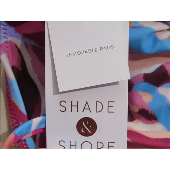 Women’s Shoulder Tie Triangle Bikini Top - Shade & Shore™ Ulti Anial Print Sz M - Picture 5 of 7